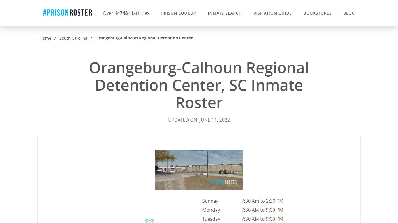 Orangeburg-Calhoun Regional Detention Center - Prisonroster